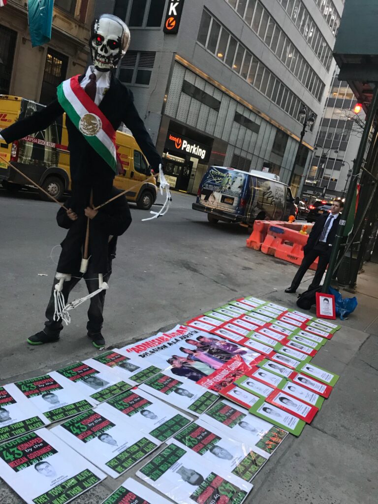 Protest in Mexico over the Ayotzinapa student kidnapping 